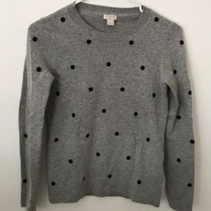 J. Crew Polka Dot Sweater